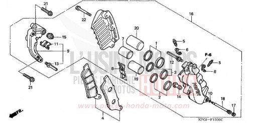 ETRIER DE FREIN AVANT FES2505 de 2005